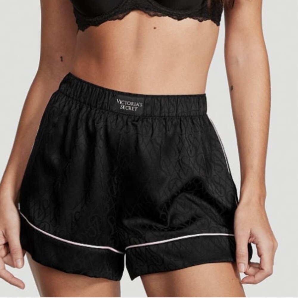 Victoria's Secret Black Women's Pyjama Shorts